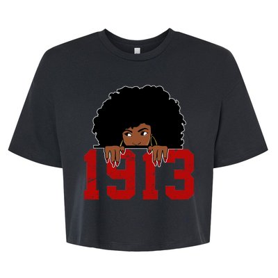 Delta Sorority DST 1913 Bella+Canvas Jersey Crop Tee