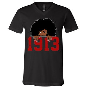 Delta Sorority DST 1913 V-Neck T-Shirt