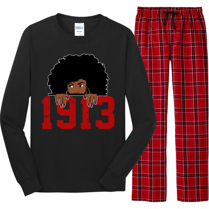 Delta Sorority DST 1913 Long Sleeve Pajama Set