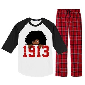 Delta Sorority DST 1913 Raglan Sleeve Pajama Set