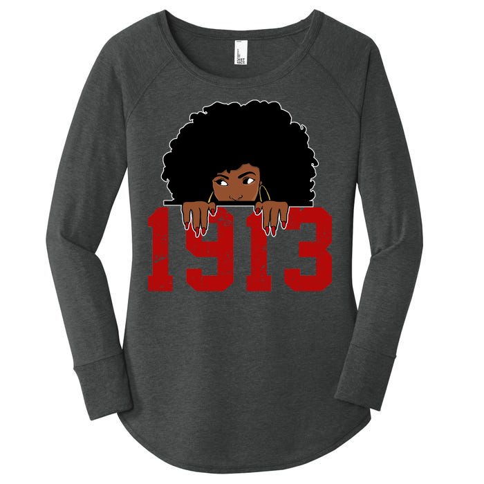 Delta Sorority DST 1913 Women's Perfect Tri Tunic Long Sleeve Shirt