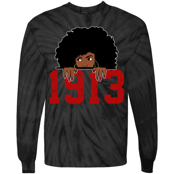 Delta Sorority DST 1913 Tie-Dye Long Sleeve Shirt