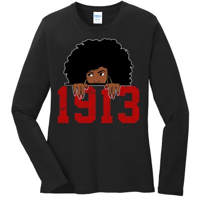 Delta Sorority DST 1913 Ladies Long Sleeve Shirt