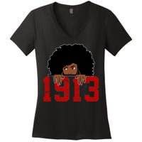 Delta Sorority DST 1913 Women's V-Neck T-Shirt