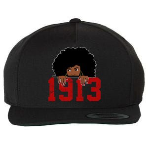 Delta Sorority DST 1913 Wool Snapback Cap