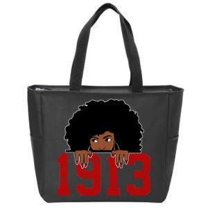 Delta Sorority DST 1913 Zip Tote Bag