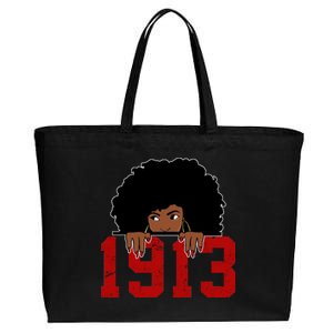 Delta Sorority DST 1913 Cotton Canvas Jumbo Tote