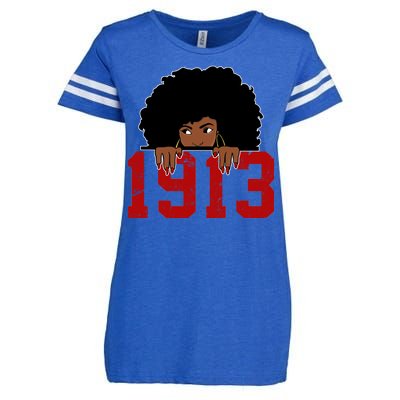 Delta Sorority DST 1913 Enza Ladies Jersey Football T-Shirt