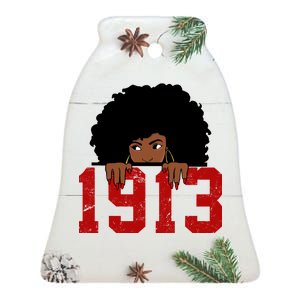 Delta Sorority DST 1913 Ceramic Bell Ornament