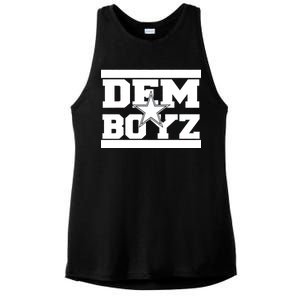 Dem Boyz Boys Dallas Texas Star Fan Pride Ladies PosiCharge Tri-Blend Wicking Tank