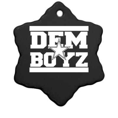 Dem Boyz Boys Dallas Texas Star Fan Pride Ceramic Star Ornament