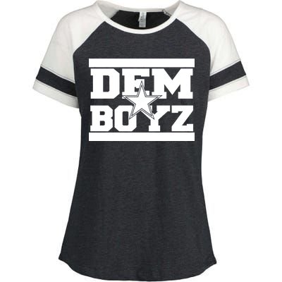 Dem Boyz Boys Dallas Texas Star Fan Pride Enza Ladies Jersey Colorblock Tee