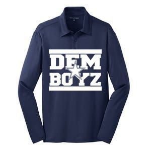 Dem Boyz Boys Dallas Texas Star Fan Pride Silk Touch Performance Long Sleeve Polo