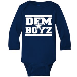 Dem Boyz Boys Dallas Texas Star Fan Pride Baby Long Sleeve Bodysuit