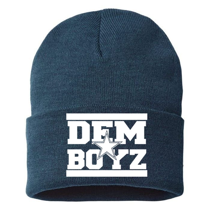 Dem Boyz Boys Dallas Texas Star Fan Pride Sustainable Knit Beanie