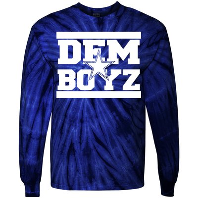 Dem Boyz Boys Dallas Texas Star Fan Pride Tie-Dye Long Sleeve Shirt