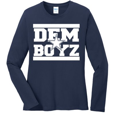 Dem Boyz Boys Dallas Texas Star Fan Pride Ladies Long Sleeve Shirt