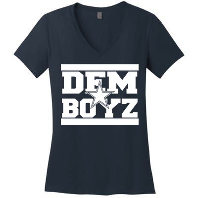 Dem Boyz Boys Dallas Texas Star Fan Pride Women's V-Neck T-Shirt