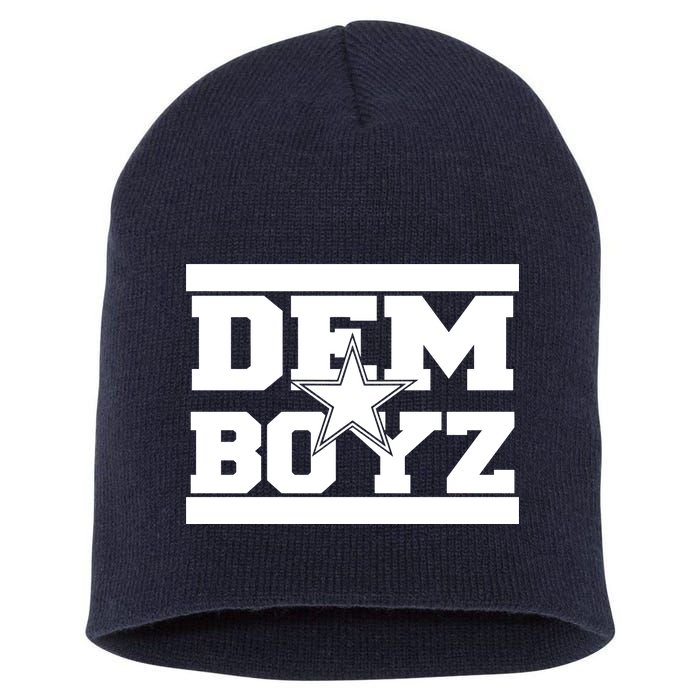 Dem Boyz Boys Dallas Texas Star Fan Pride Short Acrylic Beanie