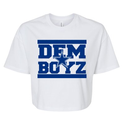 Dem Boyz Boys Dallas Texas Star Fan Pride Bella+Canvas Jersey Crop Tee