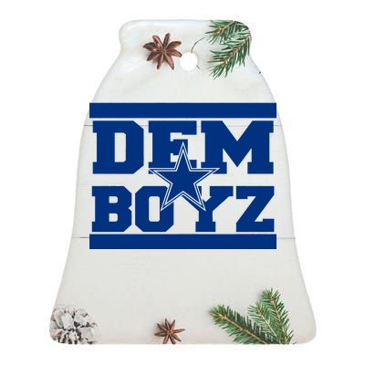 Dem Boyz Boys Dallas Texas Star Fan Pride Ceramic Bell Ornament