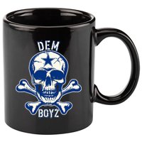 DEM BOYZ Dallas Skull Crossbones Star Texas Fan Pride 11oz C Handle Ceramic Mug