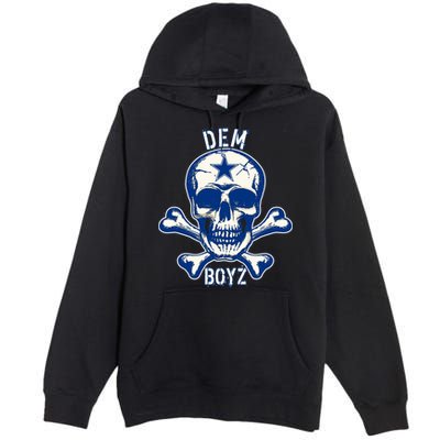 DEM BOYZ Dallas Skull Crossbones Star Texas Fan Pride Premium Pullover Hoodie