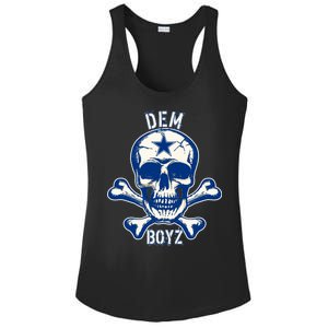 DEM BOYZ Dallas Skull Crossbones Star Texas Fan Pride Ladies PosiCharge Competitor Racerback Tank