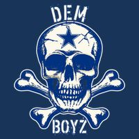 DEM BOYZ Dallas Skull Crossbones Star Texas Fan Pride USA-Made Doggie Bandana
