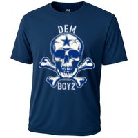 DEM BOYZ Dallas Skull Crossbones Star Texas Fan Pride Cooling Performance Crew T-Shirt
