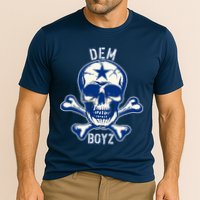 DEM BOYZ Dallas Skull Crossbones Star Texas Fan Pride Cooling Performance Crew T-Shirt