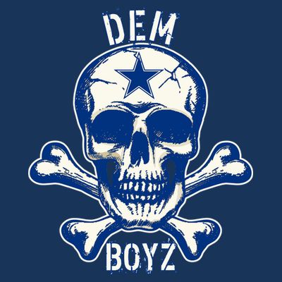 DEM BOYZ Dallas Skull Crossbones Star Texas Fan Pride T-Shirt