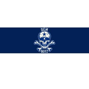 DEM BOYZ Dallas Skull Crossbones Star Texas Fan Pride Bumper Sticker