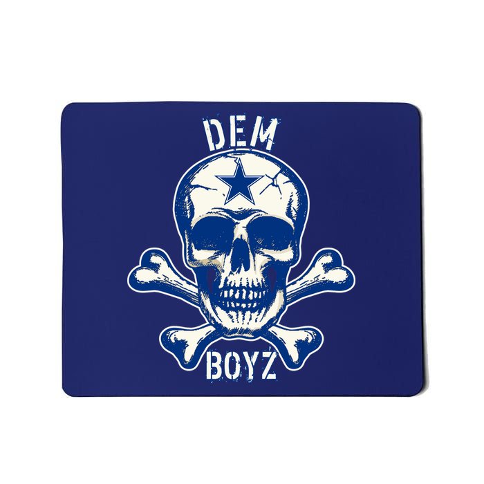 DEM BOYZ Dallas Skull Crossbones Star Texas Fan Pride Mousepad