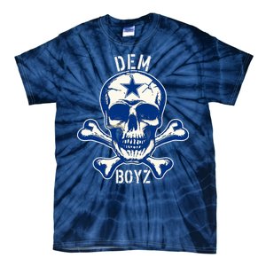 DEM BOYZ Dallas Skull Crossbones Star Texas Fan Pride Tie-Dye T-Shirt