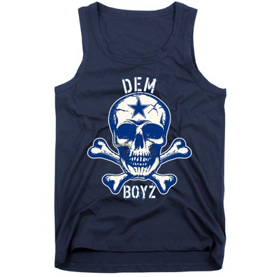 DEM BOYZ Dallas Skull Crossbones Star Texas Fan Pride Tank Top
