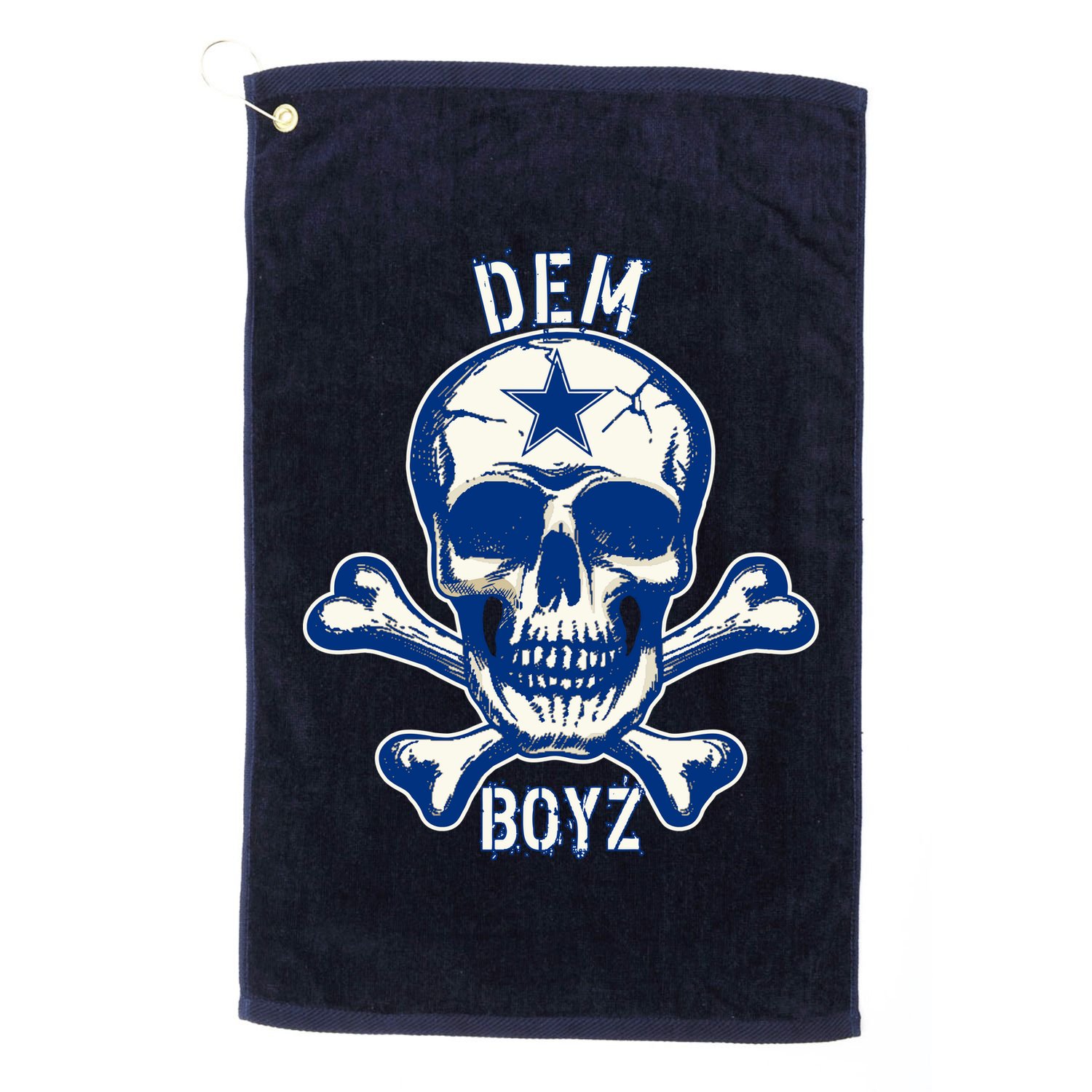 DEM BOYZ Dallas Skull Crossbones Star Texas Fan Pride Golf Towel