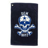 DEM BOYZ Dallas Skull Crossbones Star Texas Fan Pride Platinum Collection Golf Towel