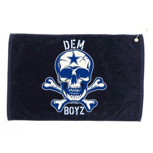 DEM BOYZ Dallas Skull Crossbones Star Texas Fan Pride Grommeted Golf Towel