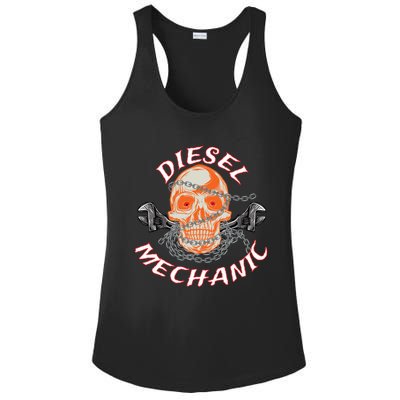 Diesel Engine Mechanic Gift Ladies PosiCharge Competitor Racerback Tank