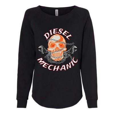 Diesel Engine Mechanic Gift Womens California Wash Sweatshirt