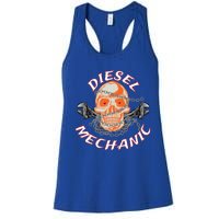 Diesel Engine Mechanic Gift Women's Racerback Tank