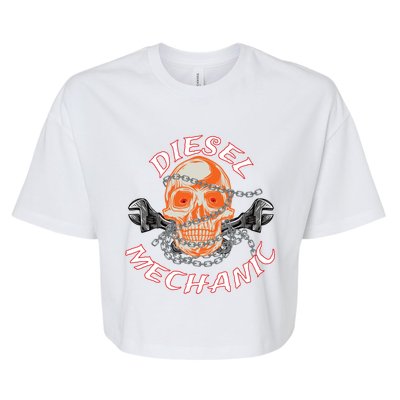 Diesel Engine Mechanic Gift Bella+Canvas Jersey Crop Tee