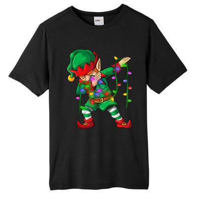 Dabbing Elf Merry Christmas Matching Family Cool Gift Tall Fusion ChromaSoft Performance T-Shirt