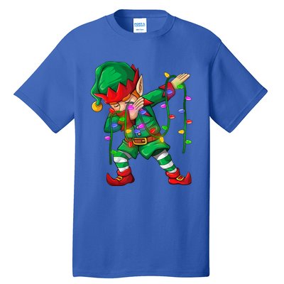 Dabbing Elf Merry Christmas Matching Family Cool Gift Tall T-Shirt