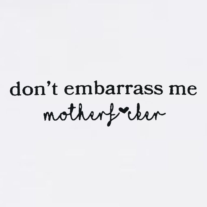Dont Embarrass Me Wool Snapback Cap