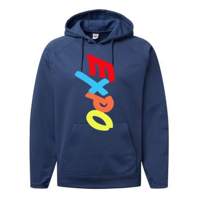 Dry Erase Marker Group Performance Fleece Hoodie