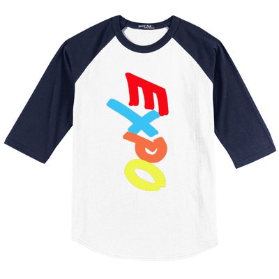 Dry Erase Marker Group Baseball Sleeve Shirt