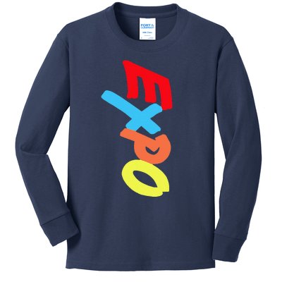 Dry Erase Marker Group Kids Long Sleeve Shirt