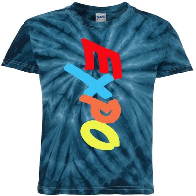 Dry Erase Marker Group Kids Tie-Dye T-Shirt